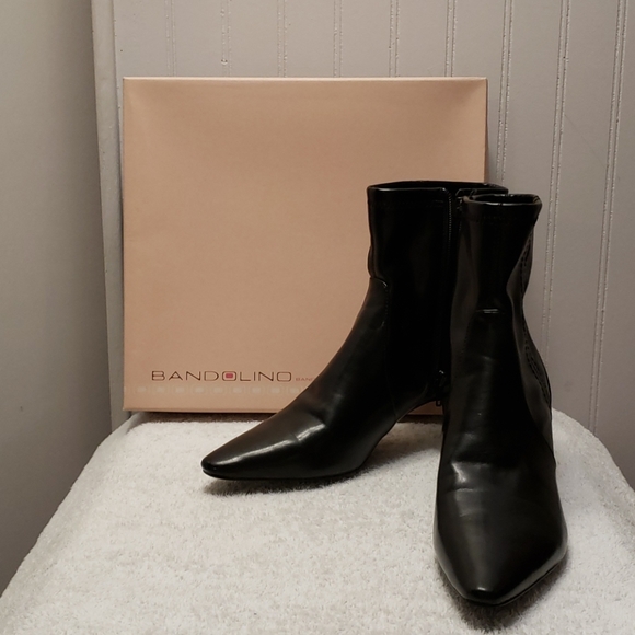 Bandolino Niamh leather boots, dark brown, 6.5 - Picture 1 of 12